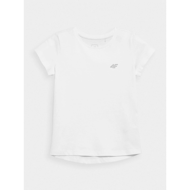 Koszulka młodzieżowa 4F biała- NOSDJ-JTSD300 10S