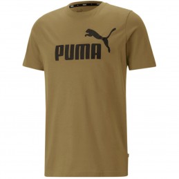 Koszulka męska Puma Essential Logo Tee khaki- 586667 86