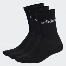 Skarpety Adidas Linear Crew Cushioned Socks 3 Pairs czarne -