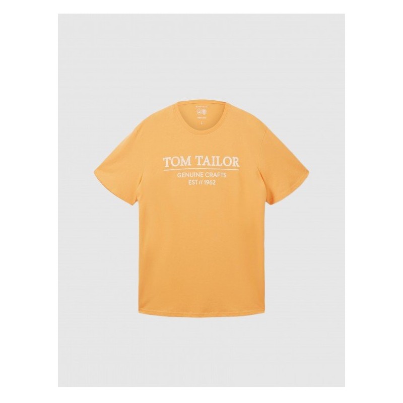 Koszulka męska Tom Tailor żółta - 1021229 22225