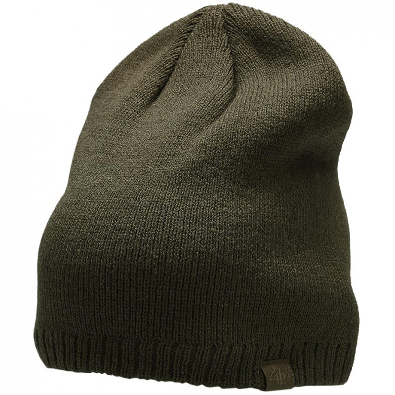 Zimowa czapka 4F khaki - H4Z22-CAM002 43S