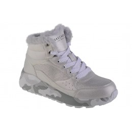 Buty młodzieżowe Skechers Uno Lite - Camo Dazzle srebrne -