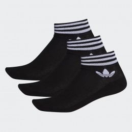 Skarpety Adidas Trefoil Ankle Socks 3 Pairs czarne - EE1151