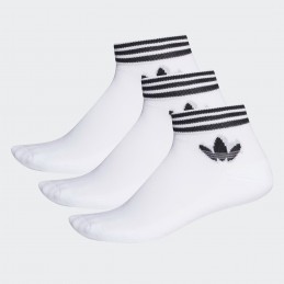 Skarpety Adidas Trefoil Ankle Socks 3 Pairs białe - EE1152