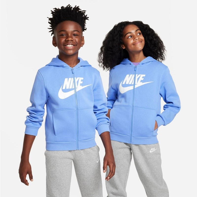 Bluza młodzieżowa Nike Club Fleece niebieska - FD2990 450
