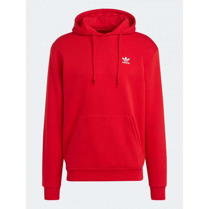 Bluza męska Adidas Trefoil Essentials Hoodie czerwona - IA4897