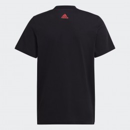 Koszulka młodzieżowa Adidas U BL 2 Tee czarna - HR6369