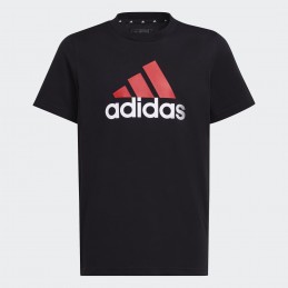 Koszulka młodzieżowa Adidas U BL 2 Tee czarna - HR6369