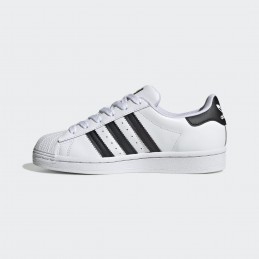 Buty młodzieżowe Adidas Superstar J białe - FU7712