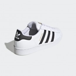 Buty młodzieżowe Adidas Superstar J białe - FU7712