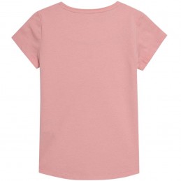 Koszulka młodzieżowa 4F różowa - HJL22-JTSD001 56S