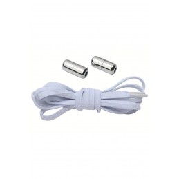 Elastyczne płaskie sznurowadła do butów białe - ELPŁ1