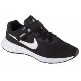 Buty młodzieżowe Nike Revolution 6 Fly Ease czarne - DD1113 003