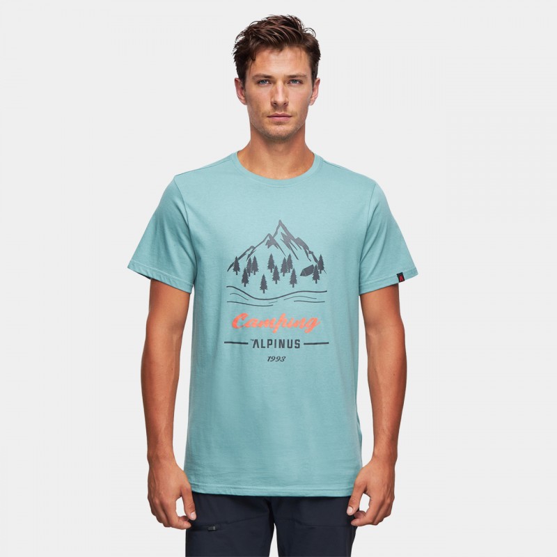 Koszulka męska Alpinus Polaris miętowa - FU18545