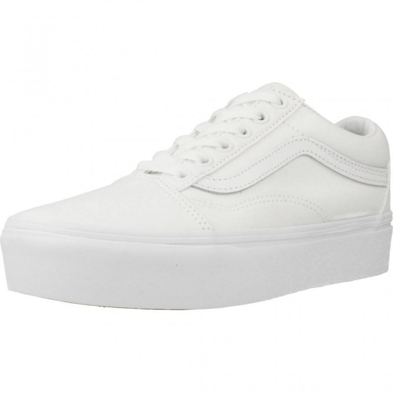 Buty młodzieżowe Vans Old Skool Platform białe - VN0A3B3UW001