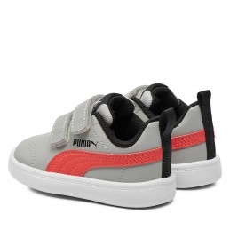 Buty dziecięce Puma Courtflex V2 V Inf szare - 371544 32