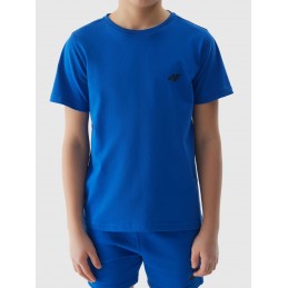 Koszulka młodzieżowa 4F niebieska - 4FJWSS24TTSHM1116 36S