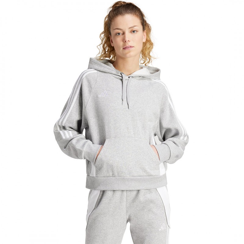 Bluza damska adidas Tiro 24 Hooded szara - IR7509