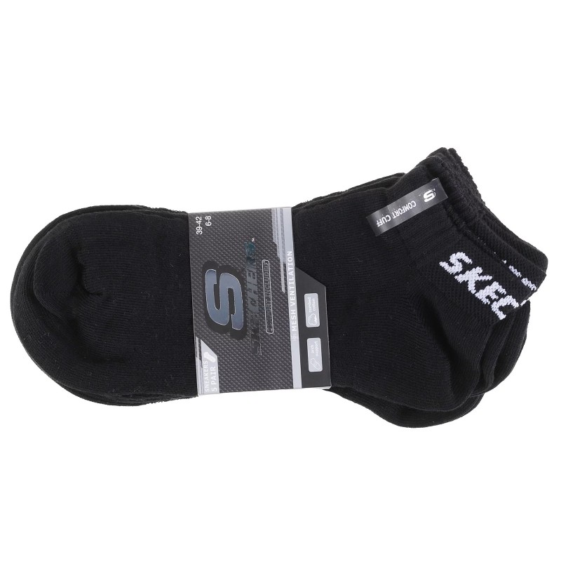 Skarpety Skechers 5PPK Mesh Ventilation Socks czarne -