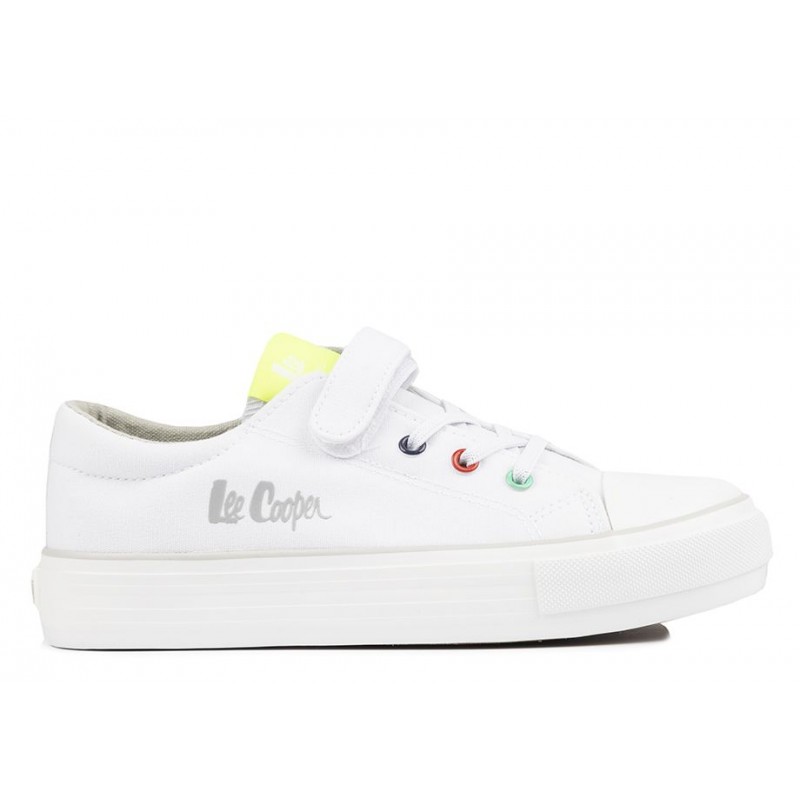 Buty młodzieżowe Lee Cooper białe - LCW-24-31-2272K