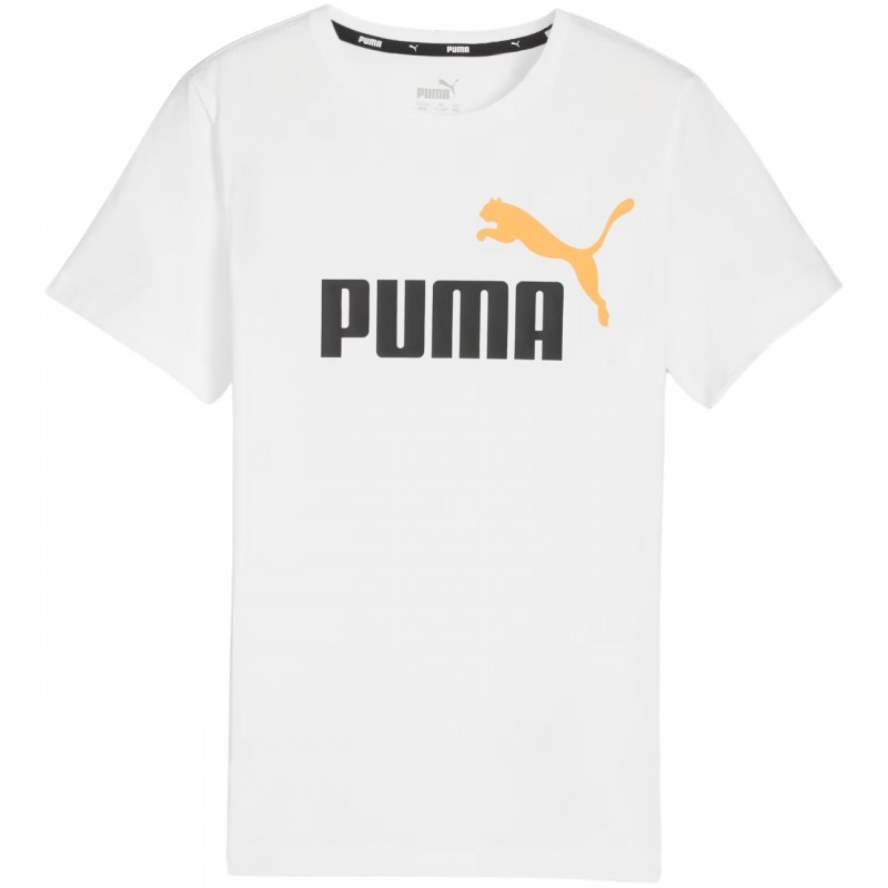 Koszulka młodzieżowa Puma ESS+ 2 Col Logo Tee B biała - 586985