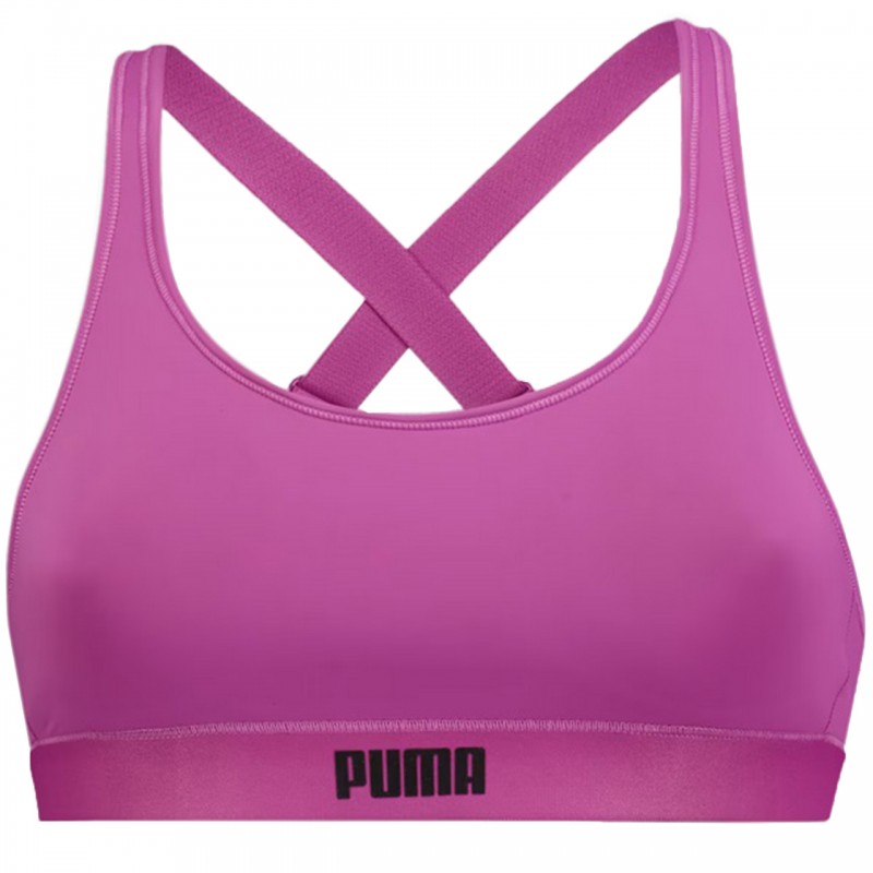 Stanik sportowy Puma fioletowy - 938315 02