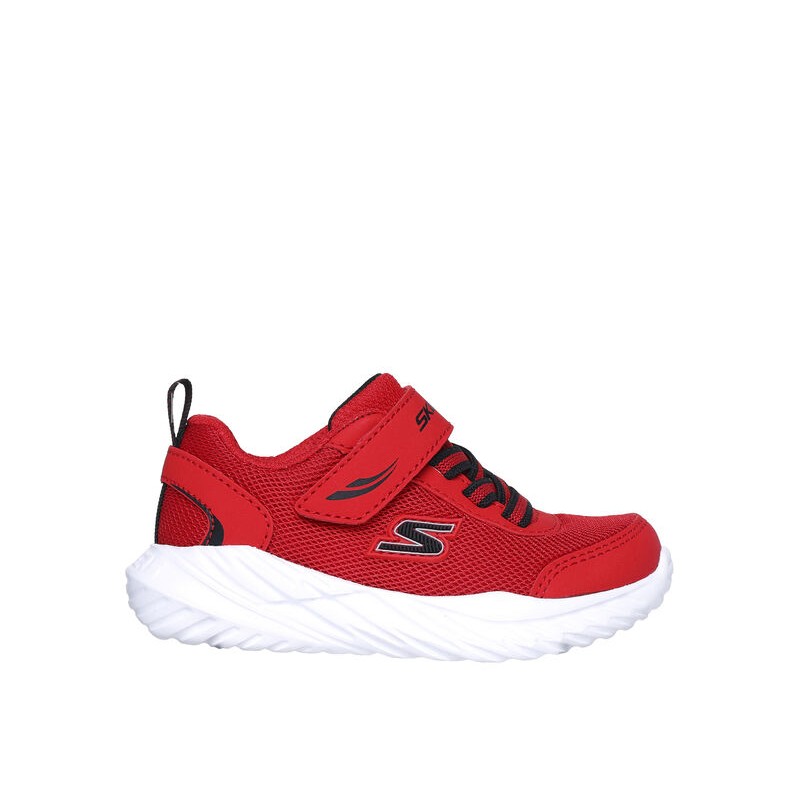 Buty dziecięce Skechers Nitro Sprint czerwone - 407308N BKRD