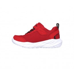 Buty dziecięce Skechers Nitro Sprint czerwone - 407308N BKRD