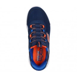 Buty młodzieżowe Skechers Brisk-Burst granatowe - 403822L NVBL