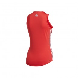 Koszulka damska Adidas Wmns 3STRIPES Tank Top czerwona - FL2050