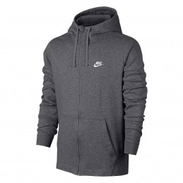 Bluza męska Nike M Nsw Club Hoodie Fz Jsy szara - 861754 071