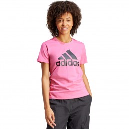 Koszulka damska Adidas Loungewear Essentials Logo Tee różowa -