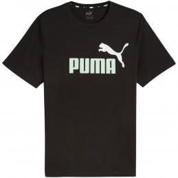 Koszulka męska Puma ESS+ 2 Col Logo Tee czarna - 586759 97