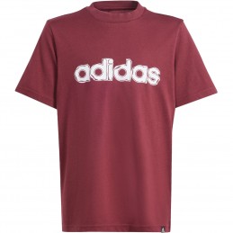 Koszulka młodzieżowa Adidas Table Tee Folded Graphic bordowa -