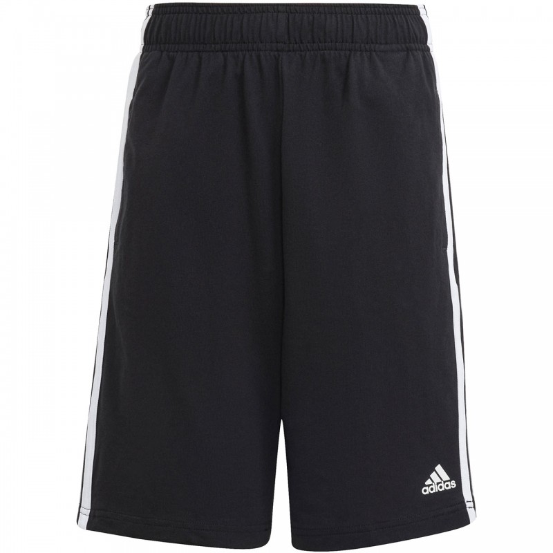 Spodenki młodzieżowe Adidas Essentials 3-Stripes Knit czarne -