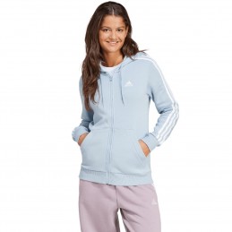 Bluza damska adidas Essentials 3-Stripes Full-Zip Fleece