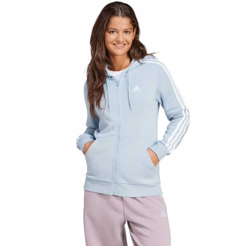 Bluza damska adidas Essentials 3-Stripes Full-Zip Fleece