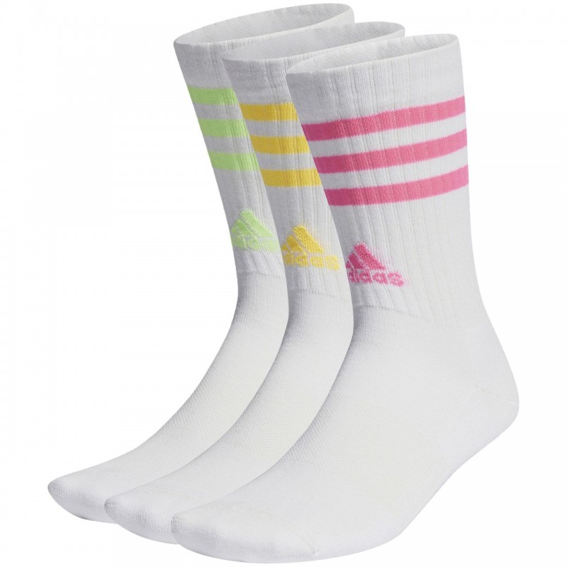 Skarpety adidas 3-Stripes Cushioned Crew Socks 3P białe - IP2638