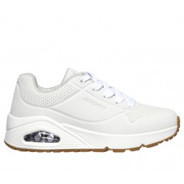 Buty damskie Skechers Uno - Stand On Air białe - 403674L WHT