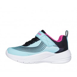 Buty dziecięce Skechers Microspec Advance błękitno/fioletowe -