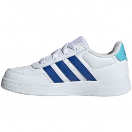 Buty młodzieżowe Adidas Breaknet Lifestyle Court Lace białe -