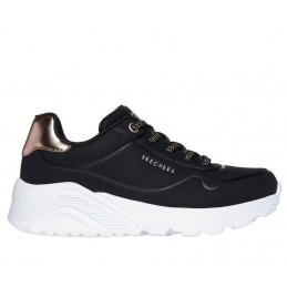 Buty młodzieżowe Skechers Uno Lite czarne - 310384L BLK