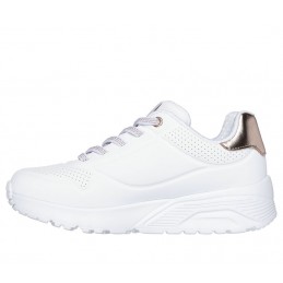 Buty młodzieżowe Skechers Uno Lite białe - 310384L WHT