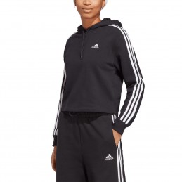 Bluza damska adidas Essentials 3-Stripes French Terry Crop