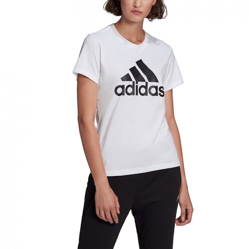 Koszulka damska adidas Loungewear Essentials Logo Tee biała -