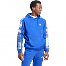 Bluza męska adidas Essentials Fleece 3-Stripes Hoodie niebieska