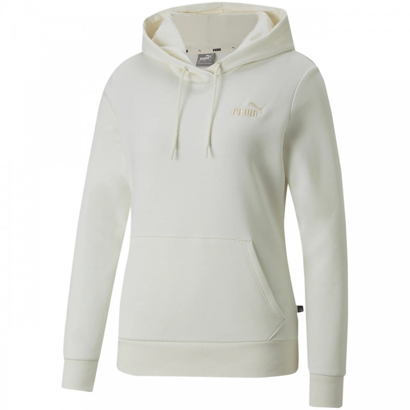 Bluza damska Puma ESS+ Embroidery Hoodie FL kremowa - 670004 99