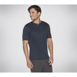 Koszulka męska Skechers GOKNIT Pique Short Sleeve Henley