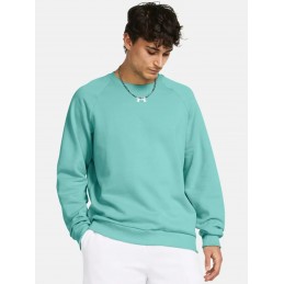 Bluza męska Under Armour Fleece Crew turkusowa - 1379755 482