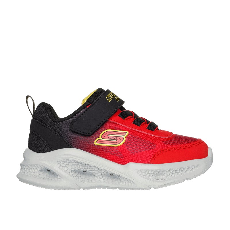 Buty dziecięce Skechers Meteor - Lights czerwono/czarne -